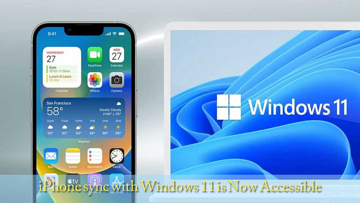 iPhone sync with Windows 11