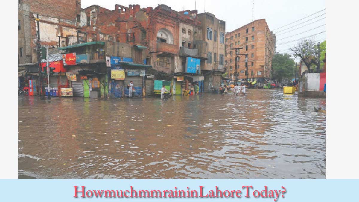 How much mm rain in Lahore?